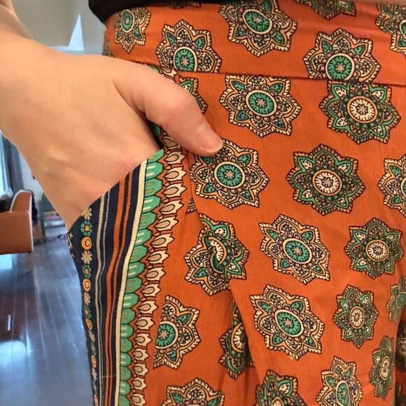 Anthropologie flowy light scarf pants - Picture 2 of 9